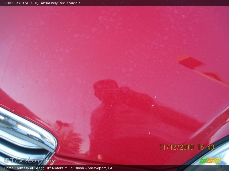 Absolutely Red / Saddle 2002 Lexus SC 430