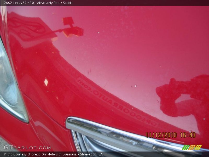 Absolutely Red / Saddle 2002 Lexus SC 430