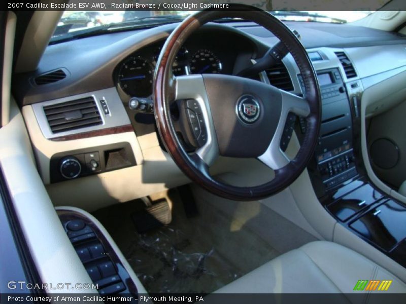 Radiant Bronze / Cocoa/Light Cashmere 2007 Cadillac Escalade ESV AWD