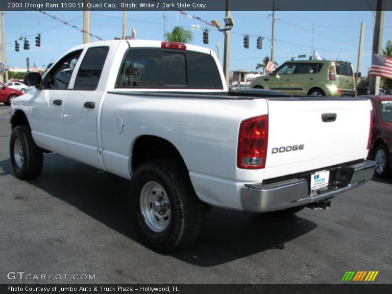 Bright White / Dark Slate Gray 2003 Dodge Ram 1500 ST Quad Cab