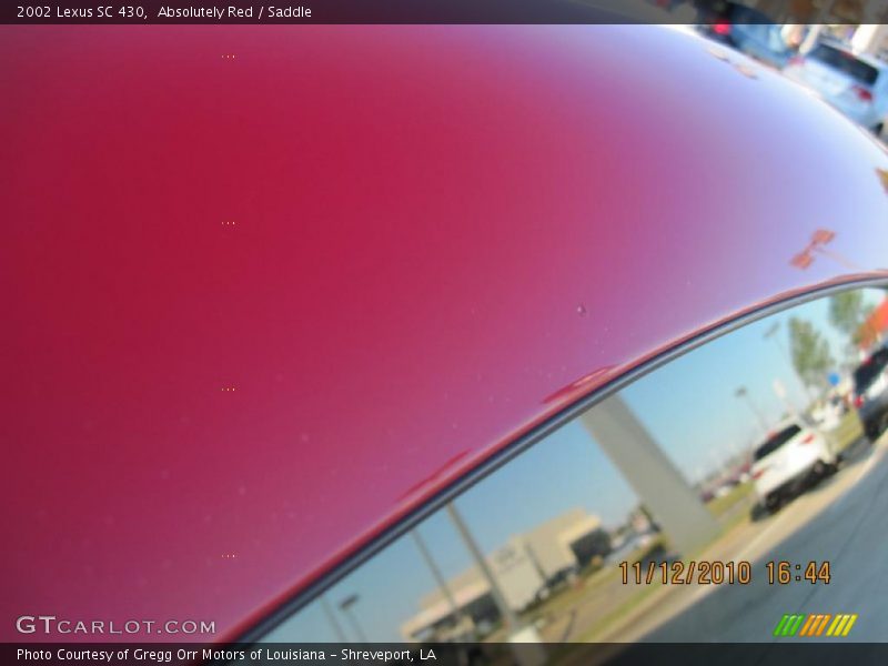 Absolutely Red / Saddle 2002 Lexus SC 430