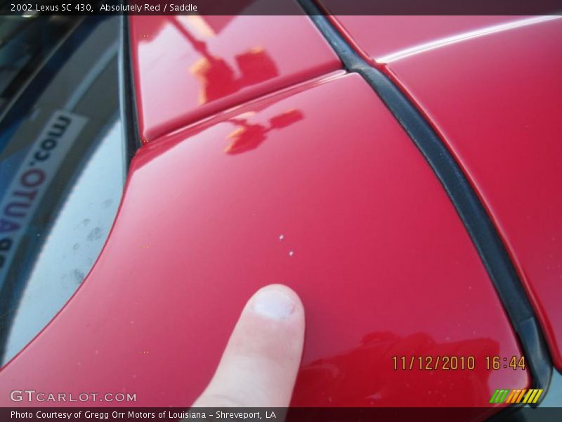 Absolutely Red / Saddle 2002 Lexus SC 430