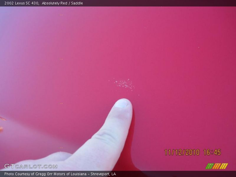 Absolutely Red / Saddle 2002 Lexus SC 430