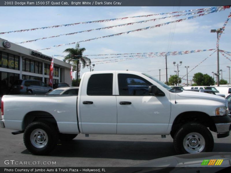 Bright White / Dark Slate Gray 2003 Dodge Ram 1500 ST Quad Cab