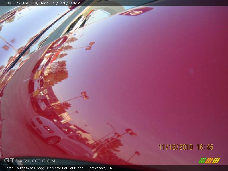 Absolutely Red / Saddle 2002 Lexus SC 430