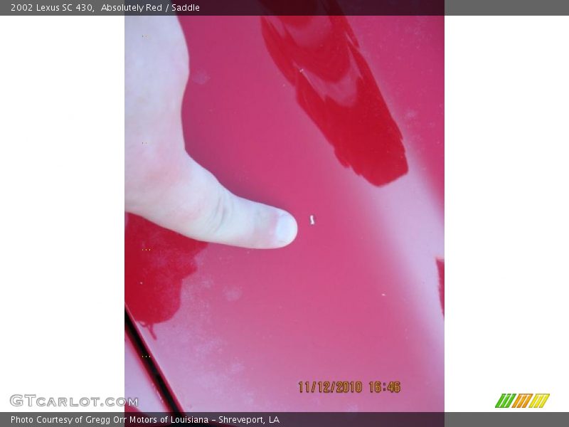 Absolutely Red / Saddle 2002 Lexus SC 430