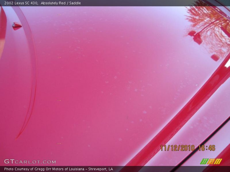 Absolutely Red / Saddle 2002 Lexus SC 430