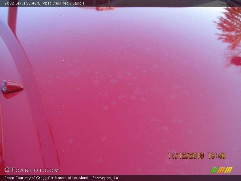 Absolutely Red / Saddle 2002 Lexus SC 430