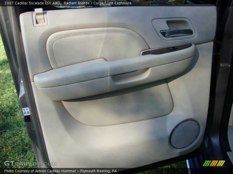 Radiant Bronze / Cocoa/Light Cashmere 2007 Cadillac Escalade ESV AWD