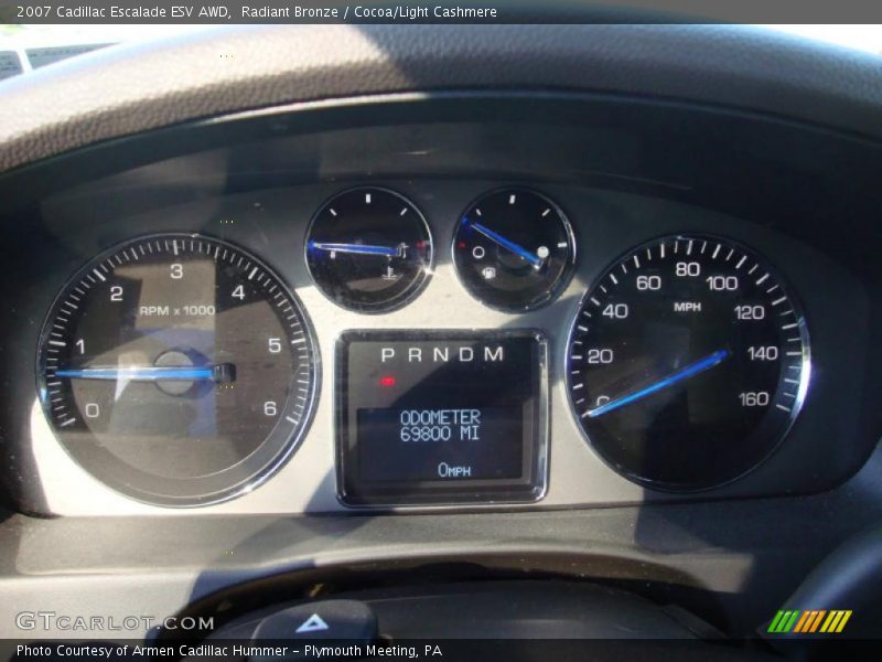 Radiant Bronze / Cocoa/Light Cashmere 2007 Cadillac Escalade ESV AWD