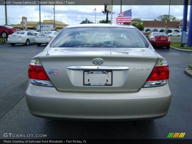 Desert Sand Mica / Taupe 2005 Toyota Camry LE