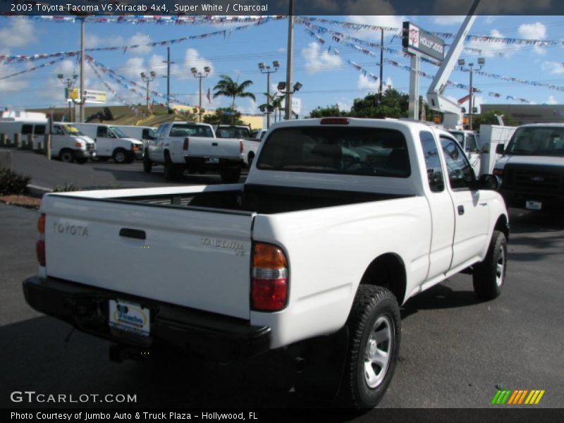 Super White / Charcoal 2003 Toyota Tacoma V6 Xtracab 4x4