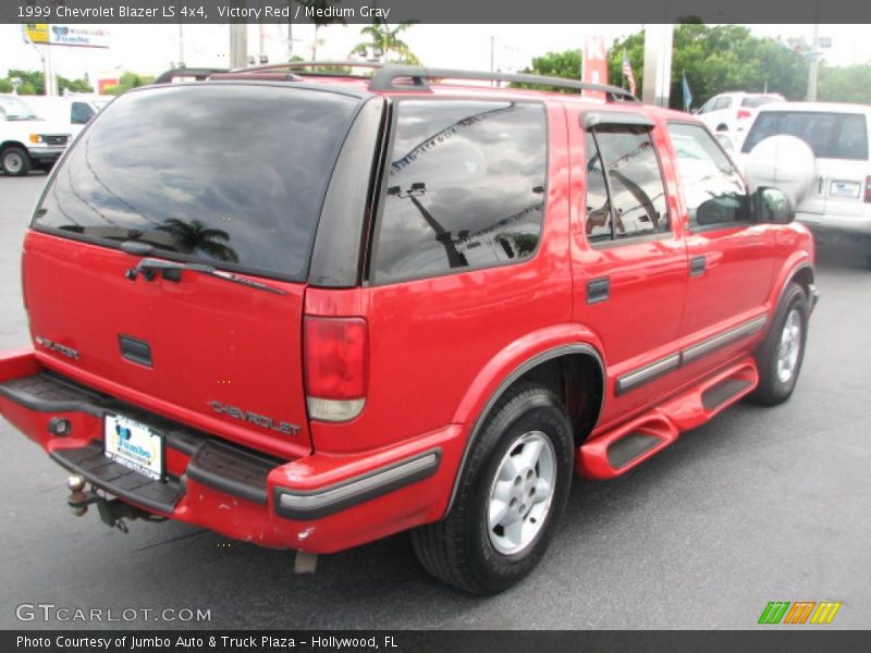 Victory Red / Medium Gray 1999 Chevrolet Blazer LS 4x4