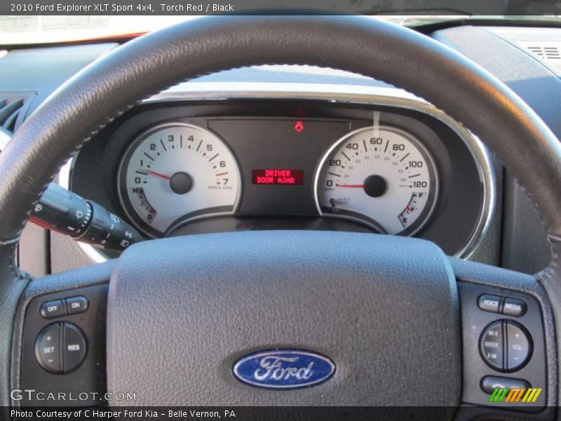 Controls of 2010 Explorer XLT Sport 4x4