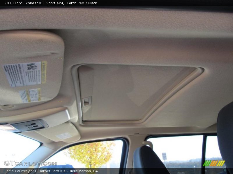 Sunroof of 2010 Explorer XLT Sport 4x4