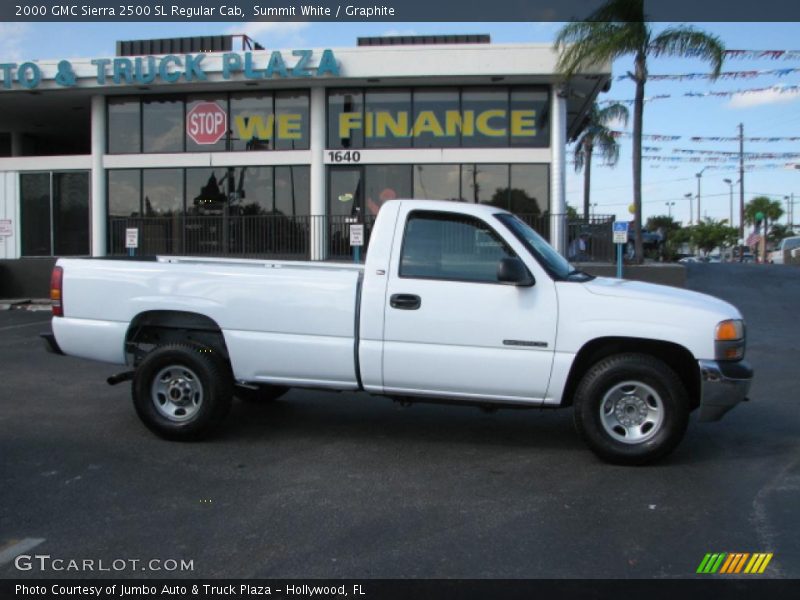 Summit White / Graphite 2000 GMC Sierra 2500 SL Regular Cab