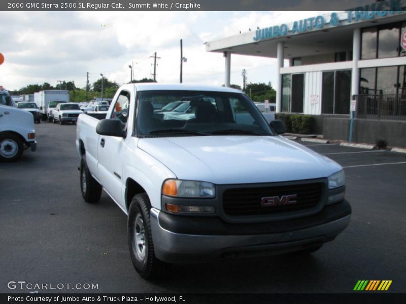 Summit White / Graphite 2000 GMC Sierra 2500 SL Regular Cab