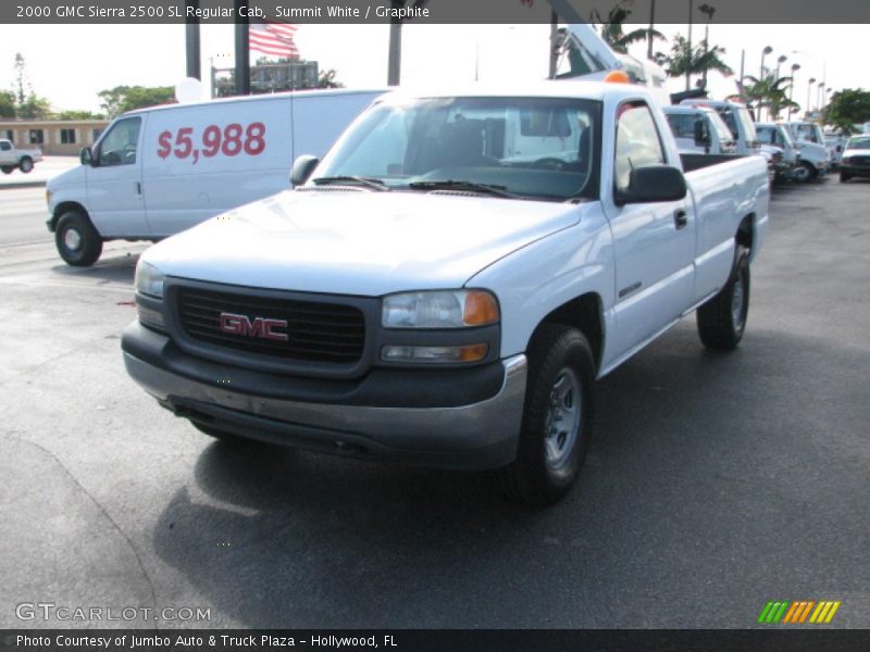 Summit White / Graphite 2000 GMC Sierra 2500 SL Regular Cab