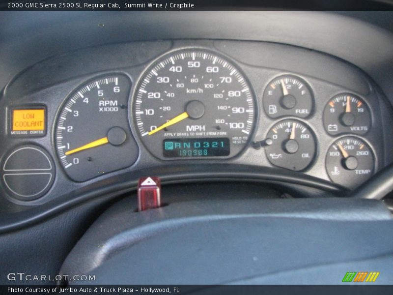  2000 Sierra 2500 SL Regular Cab SL Regular Cab Gauges