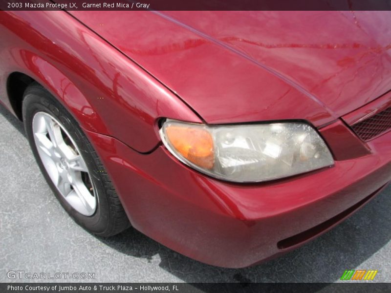 Garnet Red Mica / Gray 2003 Mazda Protege LX