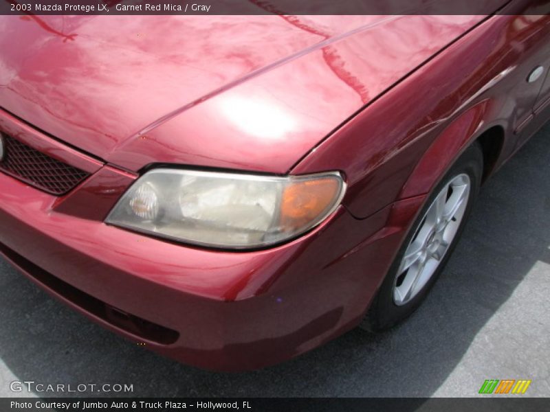 Garnet Red Mica / Gray 2003 Mazda Protege LX