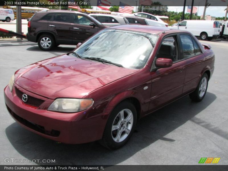 Garnet Red Mica / Gray 2003 Mazda Protege LX