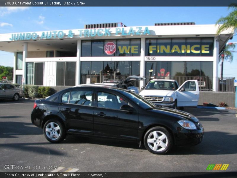 Black / Gray 2008 Chevrolet Cobalt LT Sedan