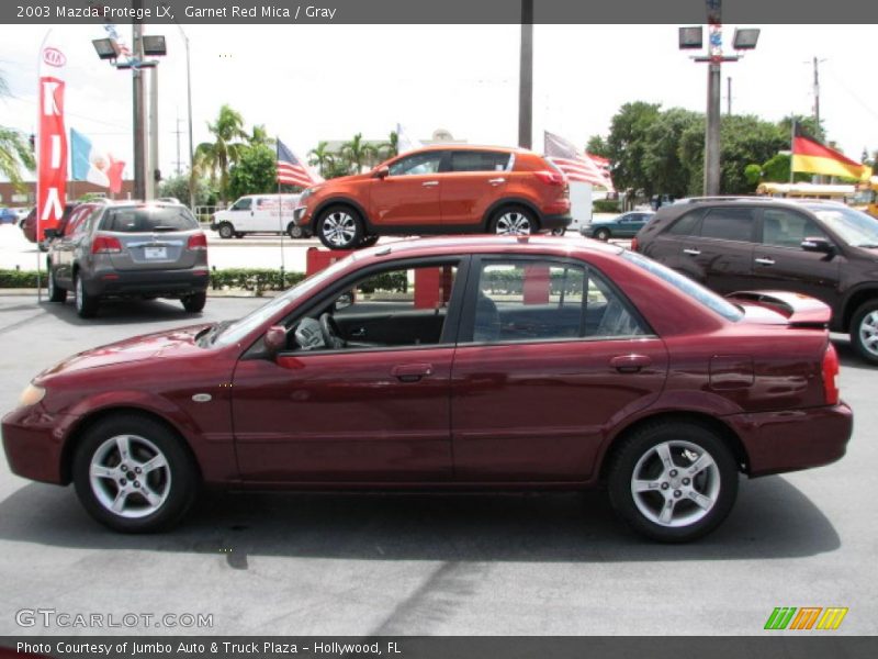 Garnet Red Mica / Gray 2003 Mazda Protege LX