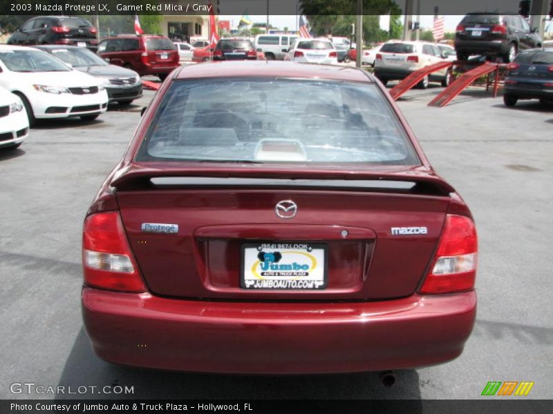 Garnet Red Mica / Gray 2003 Mazda Protege LX