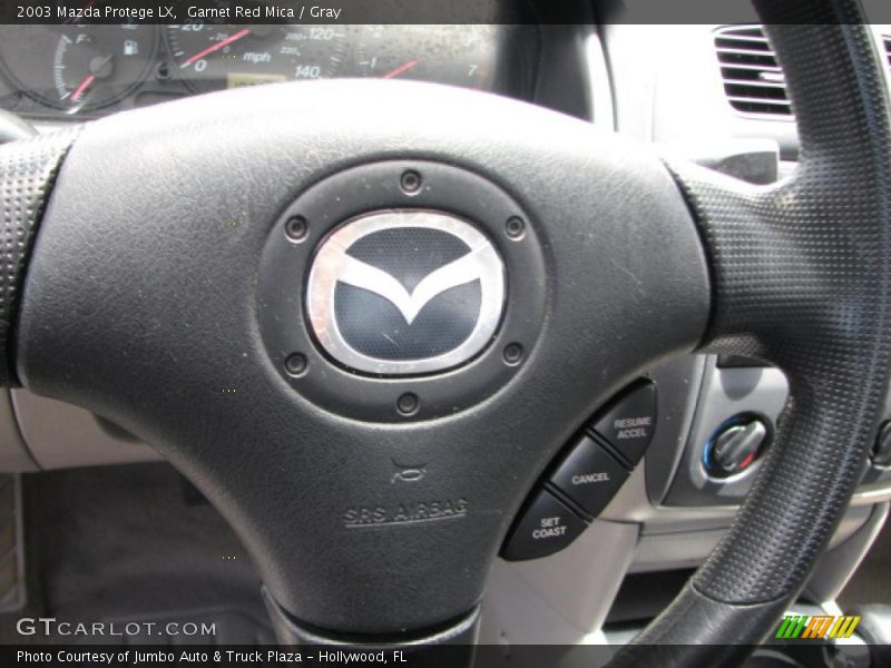 Garnet Red Mica / Gray 2003 Mazda Protege LX