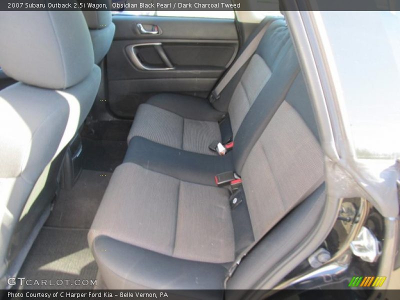 Obsidian Black Pearl / Dark Charcoal Tweed 2007 Subaru Outback 2.5i Wagon