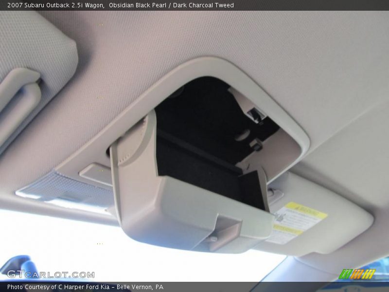 Obsidian Black Pearl / Dark Charcoal Tweed 2007 Subaru Outback 2.5i Wagon