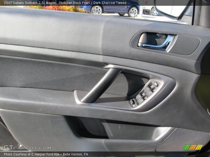Obsidian Black Pearl / Dark Charcoal Tweed 2007 Subaru Outback 2.5i Wagon