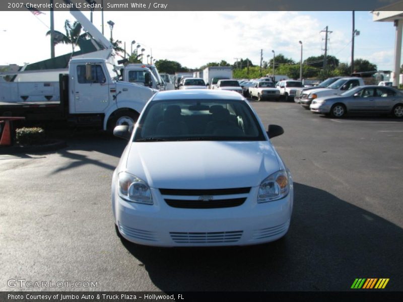 Summit White / Gray 2007 Chevrolet Cobalt LS Sedan