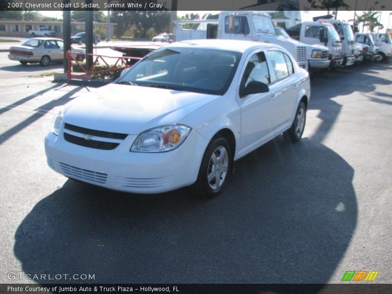 Summit White / Gray 2007 Chevrolet Cobalt LS Sedan