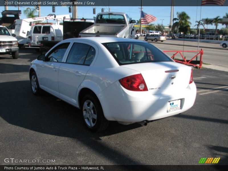 Summit White / Gray 2007 Chevrolet Cobalt LS Sedan