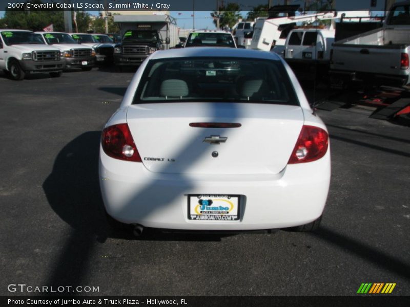 Summit White / Gray 2007 Chevrolet Cobalt LS Sedan