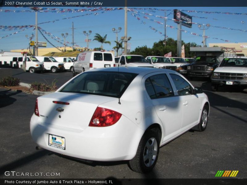 Summit White / Gray 2007 Chevrolet Cobalt LS Sedan