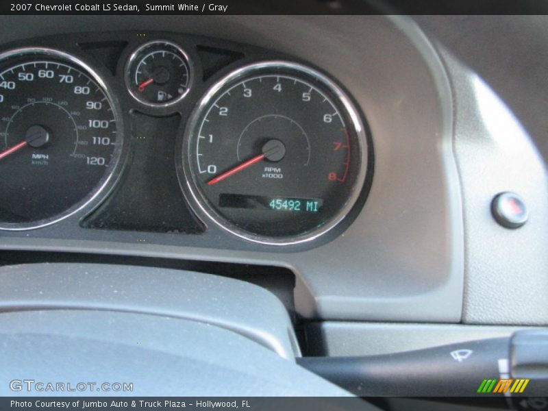 Summit White / Gray 2007 Chevrolet Cobalt LS Sedan