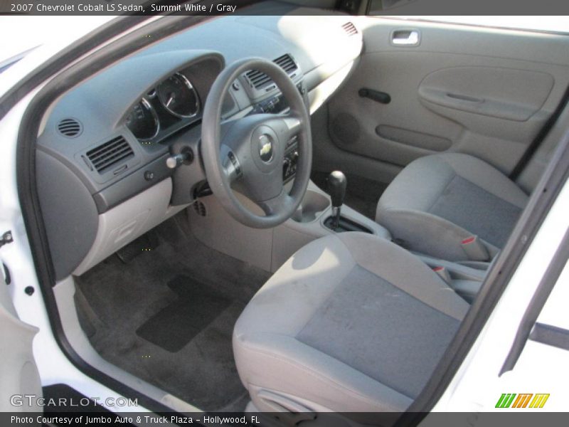 Summit White / Gray 2007 Chevrolet Cobalt LS Sedan
