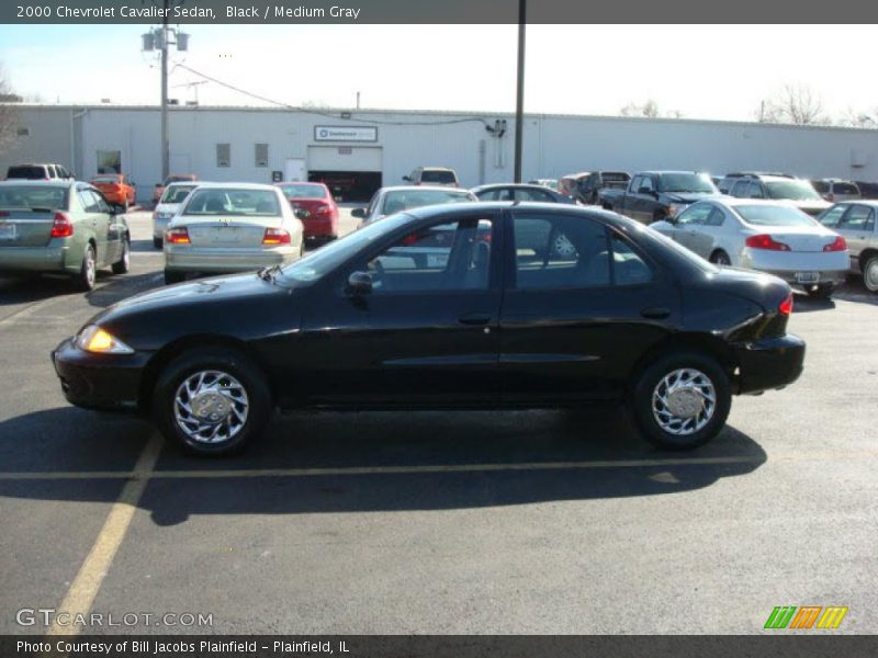 Black / Medium Gray 2000 Chevrolet Cavalier Sedan