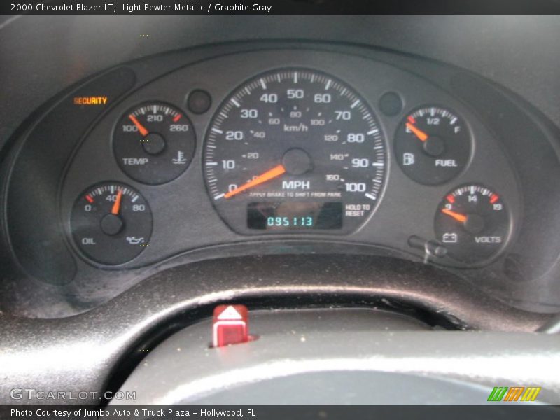 Light Pewter Metallic / Graphite Gray 2000 Chevrolet Blazer LT