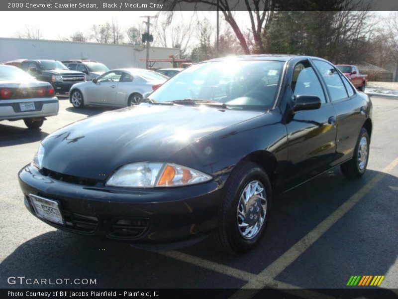 Black / Medium Gray 2000 Chevrolet Cavalier Sedan