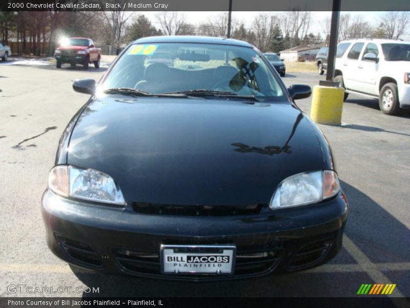 Black / Medium Gray 2000 Chevrolet Cavalier Sedan
