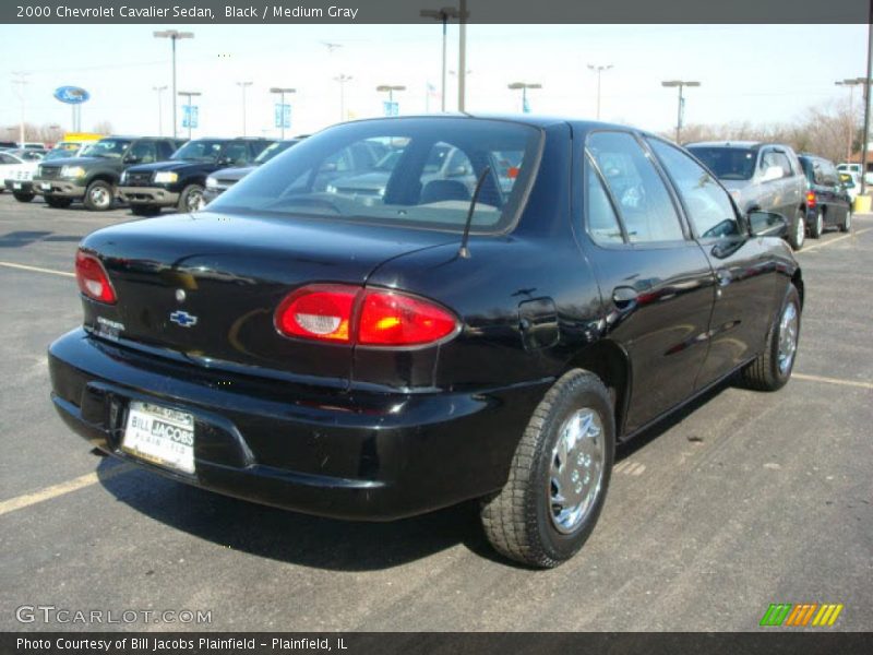 Black / Medium Gray 2000 Chevrolet Cavalier Sedan