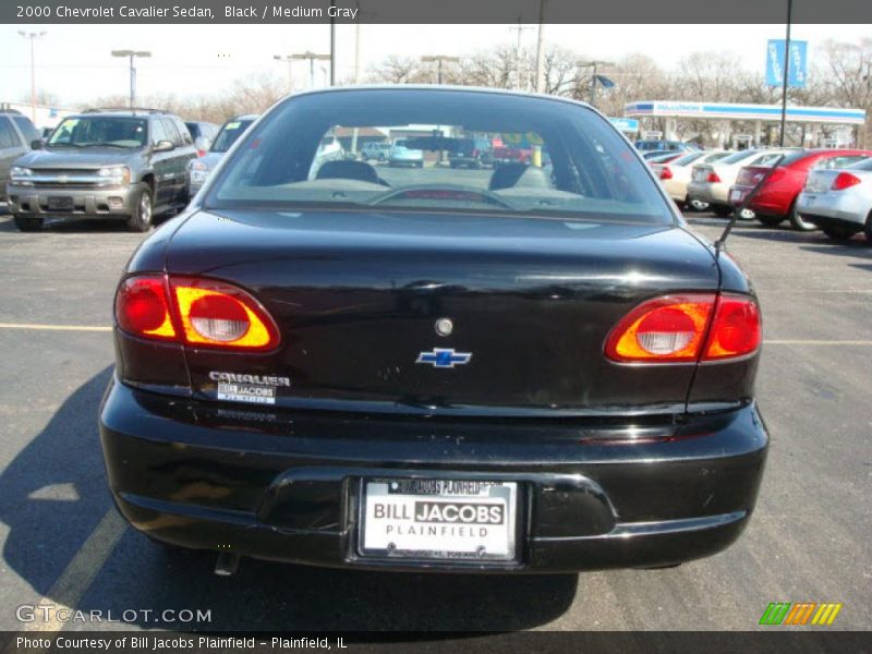 Black / Medium Gray 2000 Chevrolet Cavalier Sedan