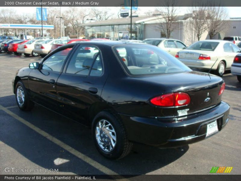 Black / Medium Gray 2000 Chevrolet Cavalier Sedan