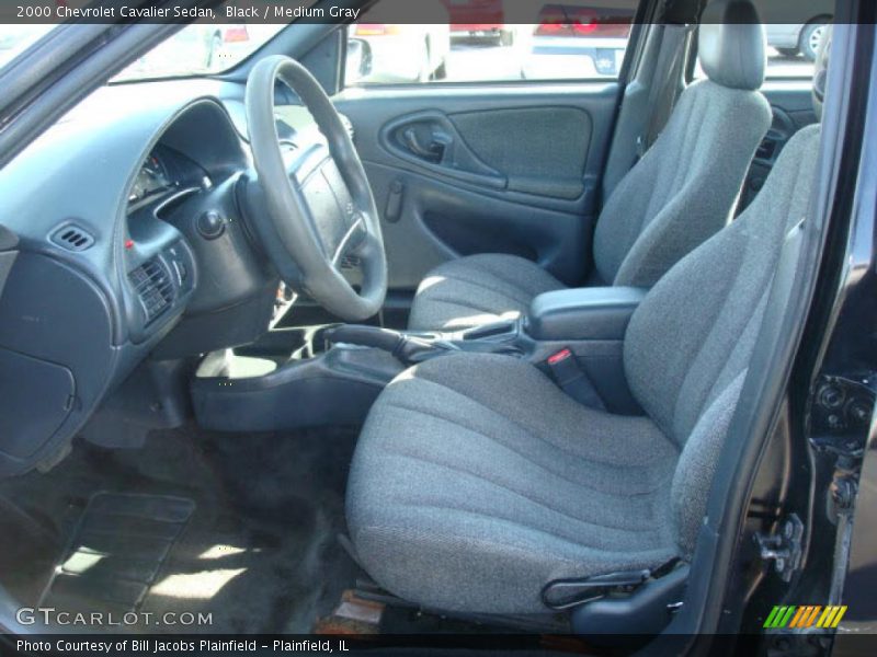 Black / Medium Gray 2000 Chevrolet Cavalier Sedan