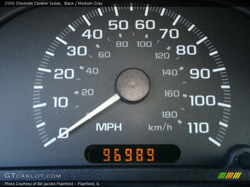 Black / Medium Gray 2000 Chevrolet Cavalier Sedan