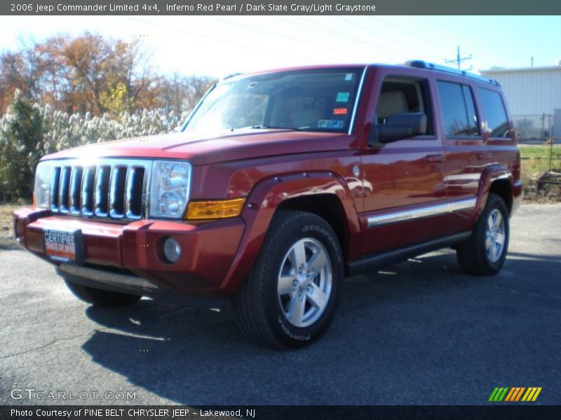 Inferno Red Pearl / Dark Slate Gray/Light Graystone 2006 Jeep Commander Limited 4x4
